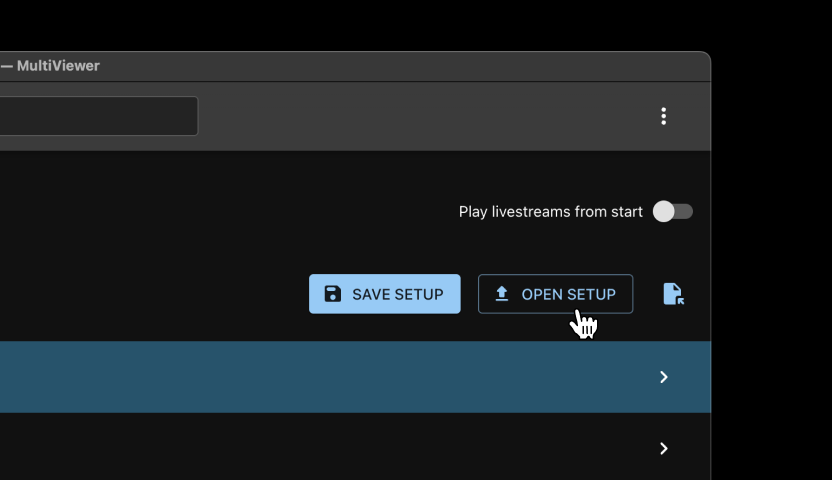 One-click multi-view setups